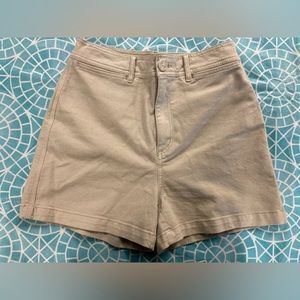 💛TODAY***$15***Loft beige tone four pocket style denim shorts.